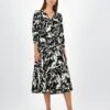 Alaia Printed Wrap Dress
