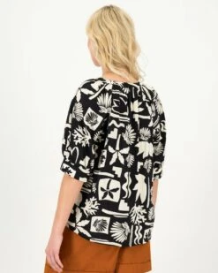 Carey Popover Blouse -Fashion General Store 104510071 C01 3