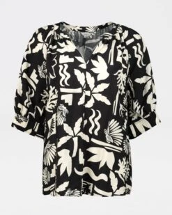 Carey Popover Blouse -Fashion General Store 104510071 C01 6