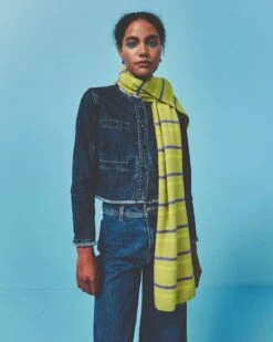 Gretchen Raw Edge Collarless Denim Jacket