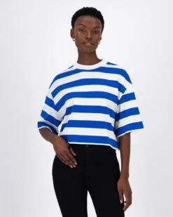 Aneko Stripe Knit Top