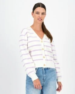 Anais Stripe Cardigan