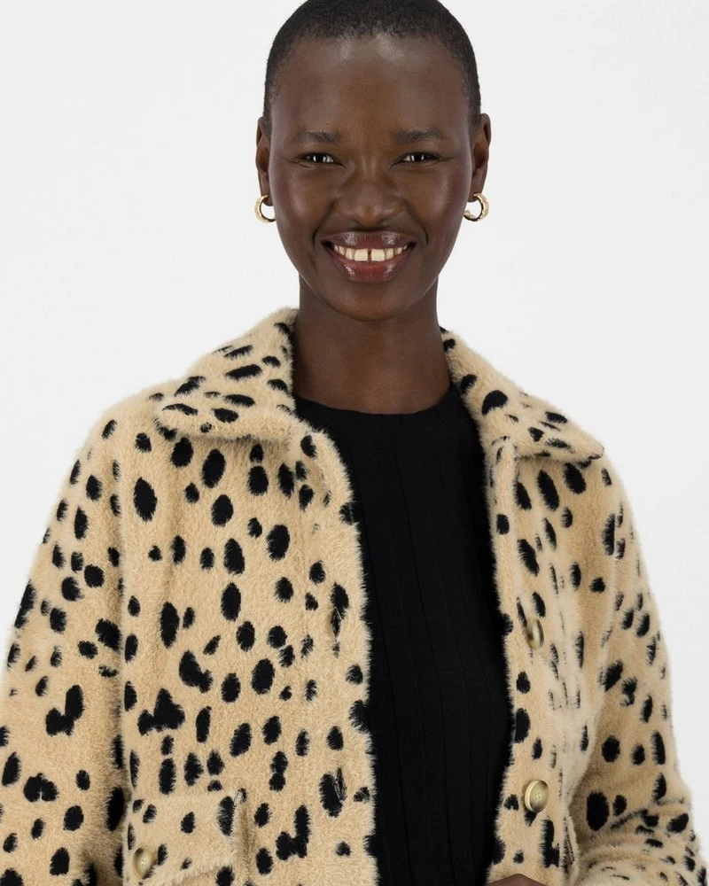 Leelee Two-tone Knitwear Cardigan 6 Leelee Two-tone Knitwear Cardigan - Image 4