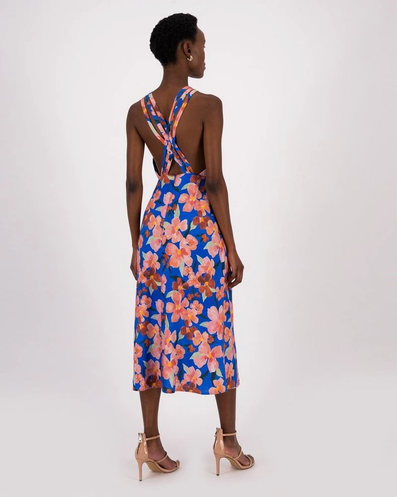 Gianna Printed Strap Detail Dress 4 Gianna Printed Strap Detail Dress - Image 2