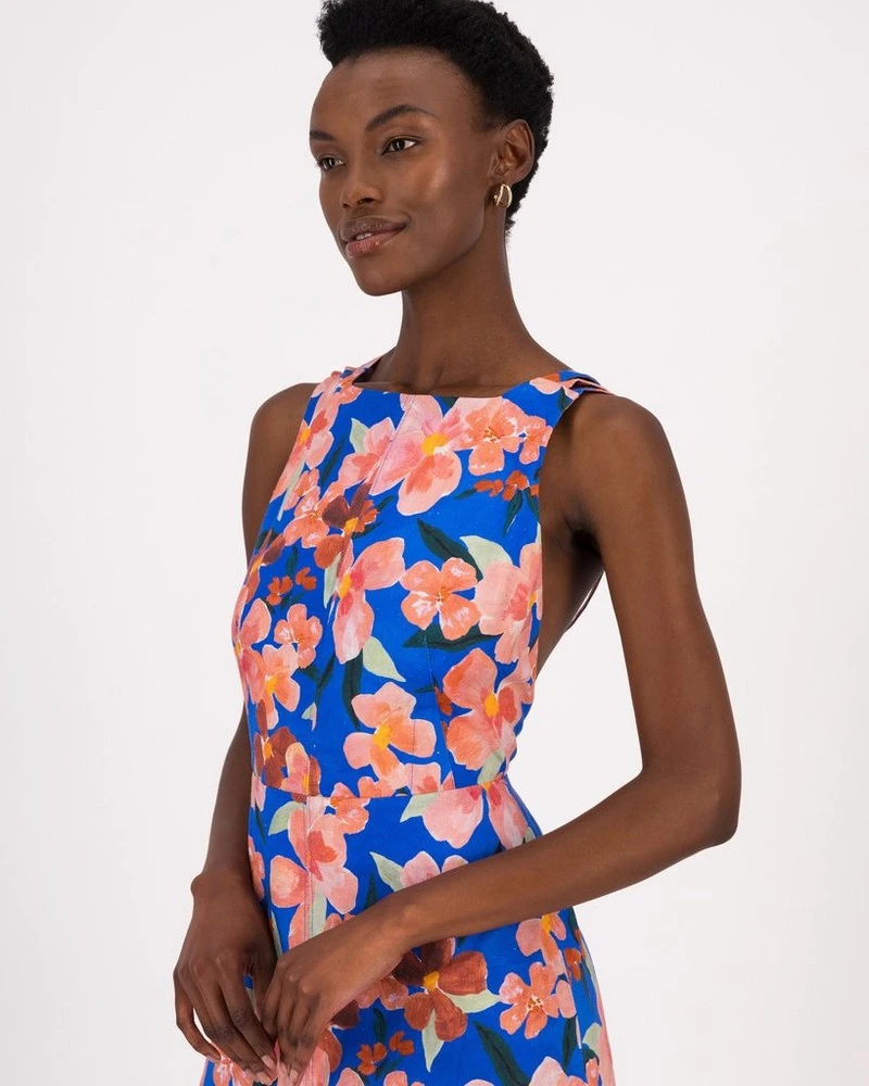 Gianna Printed Strap Detail Dress 6 Gianna Printed Strap Detail Dress - Image 4