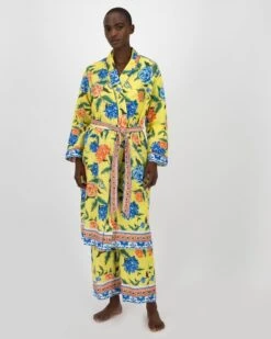 Porsha Brights Border Print Gown