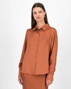 Jessie Satin Blouse Set