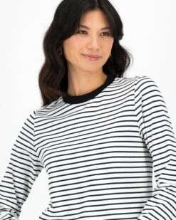 Erin Stripe Long Sleeve Tee -Fashion General Store 104815140 C01 4