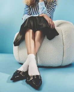 Halle Buckle Slingback Mule