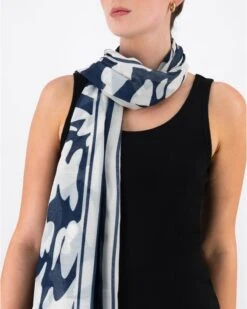 Sheila Abstract Leaf Scarf -Fashion General Store 104840088 C57 2