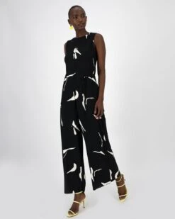 Stephany Printed Plisse Jumpsuit -Fashion General Store 104850512 C01 3