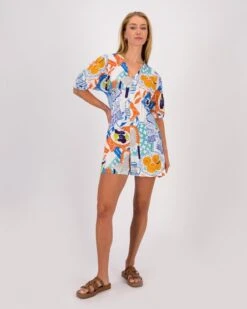 Lebo Printed Playsuit -Fashion General Store 104870168 C99 3