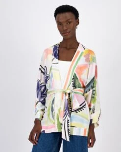 Nelia Floral Printed Kimono