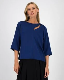 Ella Cut-Out Detail Blouse