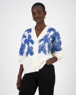Marette Floral Detail Cardigan -Fashion General Store 105010109 C23 3