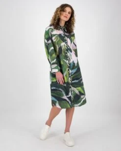 Camilla Printed Pleated Shirt Dress -Fashion General Store 105015351 C69 2