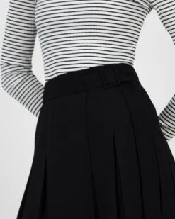 Burcu Belted Pleated Skirt -Fashion General Store 105020071 C01 4