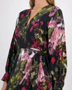 Adiel Printed Wrap Dress -Fashion General Store 105025073 C57 4