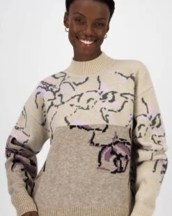 Lexia Intersia Floral Jumper -Fashion General Store 105065127 C23 4