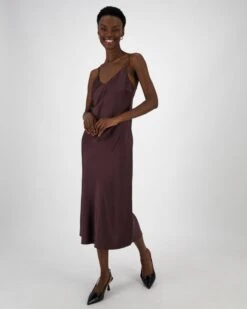 Lucy Sateen Strappy Slip Dress 10 Lucy Sateen Strappy Slip Dress -Fashion General Store 105080091 C46 3