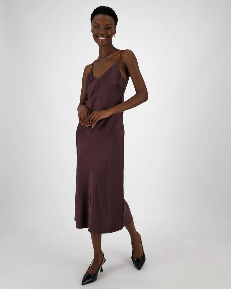 Lucy Sateen Strappy Slip Dress 5 Lucy Sateen Strappy Slip Dress - Image 3