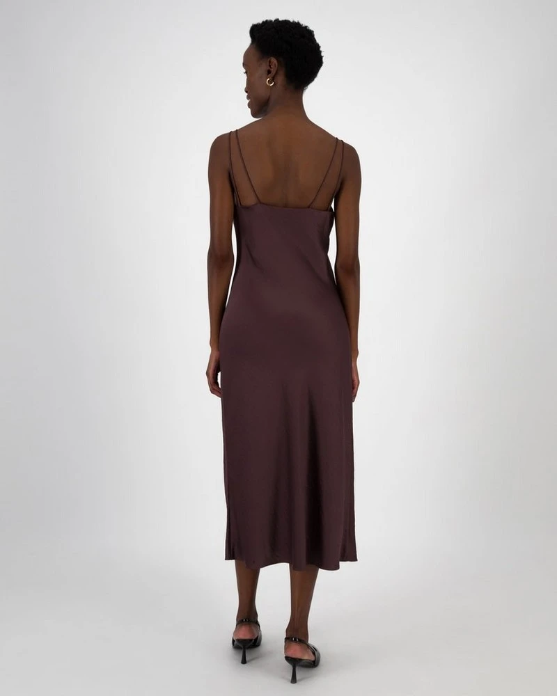 Lucy Sateen Strappy Slip Dress 6 Lucy Sateen Strappy Slip Dress - Image 4