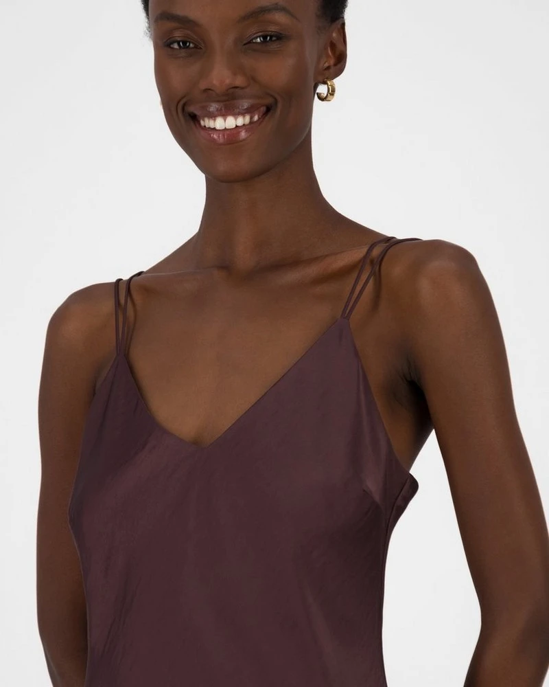 Lucy Sateen Strappy Slip Dress 7 Lucy Sateen Strappy Slip Dress - Image 5