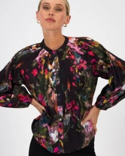 Nala Pleat Detail Floral Blouse -Fashion General Store 105090123 C99 4