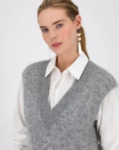 Estelle Mohair Blend Vest 10 Estelle Mohair Blend Vest -Fashion General Store 105095104 C02 4