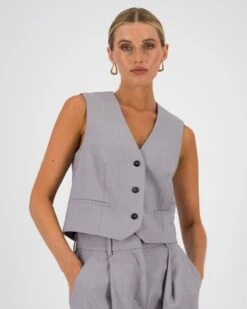 Siyo Grey Waistcoat