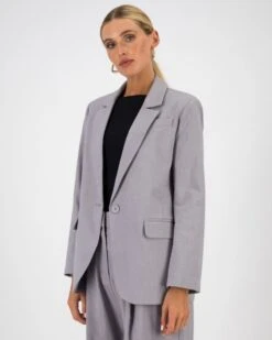 Siyo Grey Blazer -Fashion General Store 105170093 C02 4