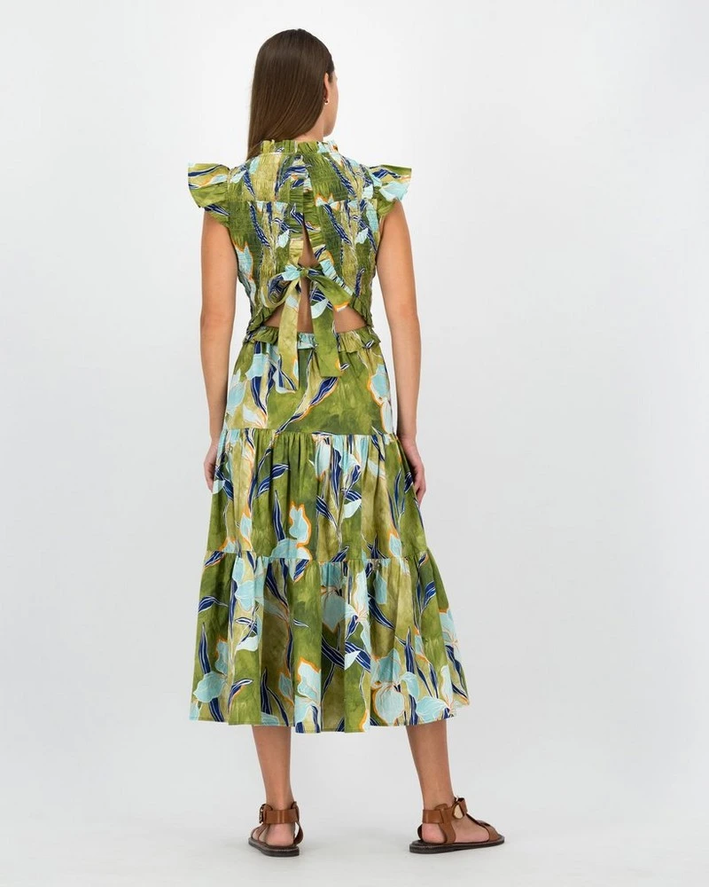 Jemma Printed Gauged Dress 4 Jemma Printed Gauged Dress - Image 2