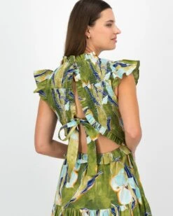 Jemma Printed Gauged Dress 10 Jemma Printed Gauged Dress -Fashion General Store 105170109 C99 4