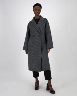 Aila Houndstooth Wool Coat -Fashion General Store 105170216 C54 3