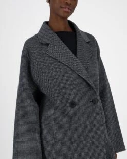 Aila Houndstooth Wool Coat -Fashion General Store 105170216 C54 5