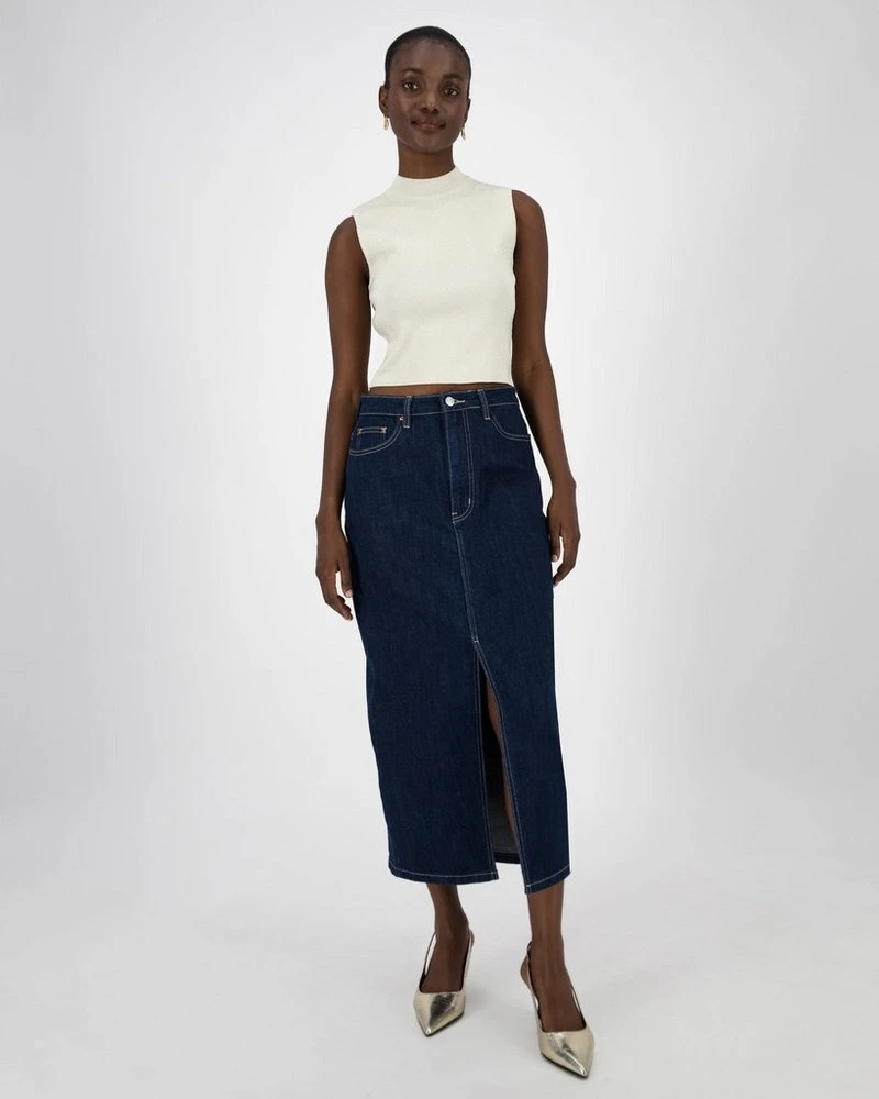 Vita Raw Denim Skirt 4 Vita Raw Denim Skirt - Image 2