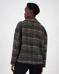 Lina Check Peacoat -Fashion General Store 105185067 C99 4