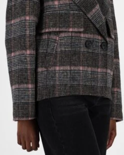 Lina Check Peacoat -Fashion General Store 105185067 C99 6