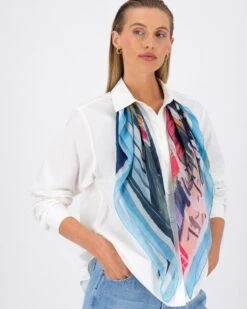 Bronwyn Cityscape Silk Scarf