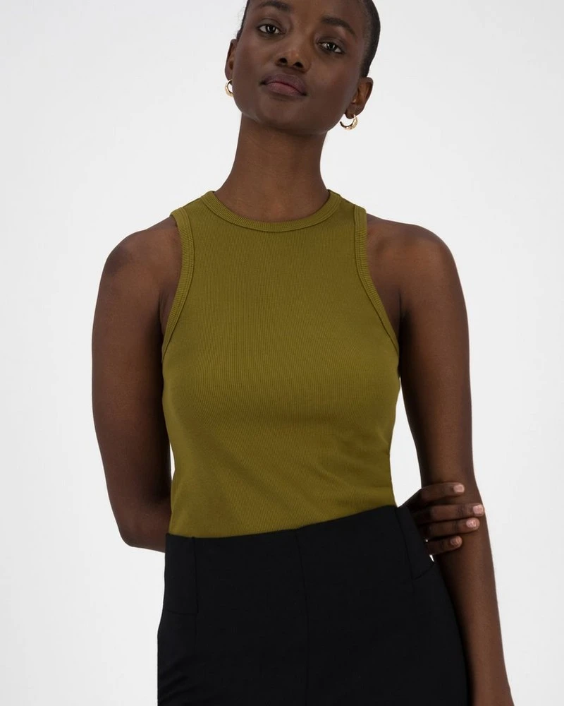 Riley Ribbed Racer Tank 6 Riley Ribbed Racer Tank - Image 4