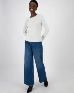 Ubha Ribbed Long Sleeve Tee -Fashion General Store 105265164 C03 2