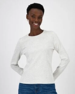 Ubha Ribbed Long Sleeve Tee -Fashion General Store 105265164 C03 4