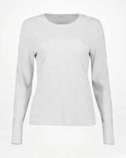 Ubha Ribbed Long Sleeve Tee -Fashion General Store 105265164 C03 6