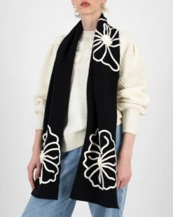 Janet Floral Embroidered Scarf
