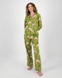 Sonny Flamingo Print Sleep Set -Fashion General Store 105305378 C69 2