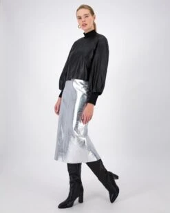 Sloan Bell Sleeve Leather Jacket -Fashion General Store 105375634 C01 3