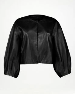 Sloan Bell Sleeve Leather Jacket -Fashion General Store 105375634 C01 7