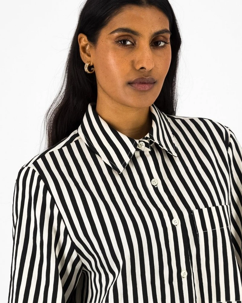 Orchid Stripe Linen Blend Shirt 6 Orchid Stripe Linen Blend Shirt - Image 4