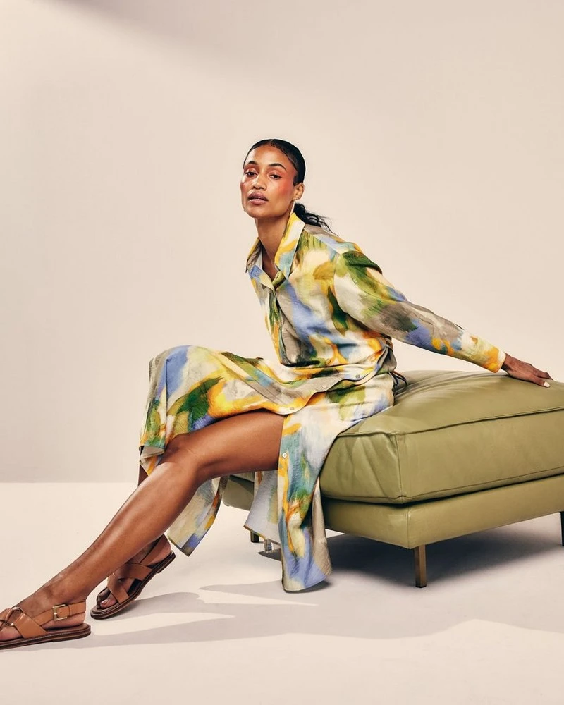 Brooke Printed Straight Shirt Dress 3 Brooke Printed Straight Shirt Dress