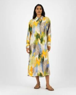Brooke Printed Straight Shirt Dress 10 Brooke Printed Straight Shirt Dress -Fashion General Store 105390262 C54 2